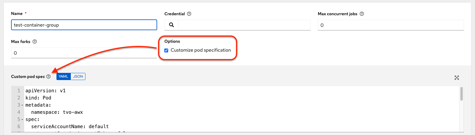 IG - CG customize pod